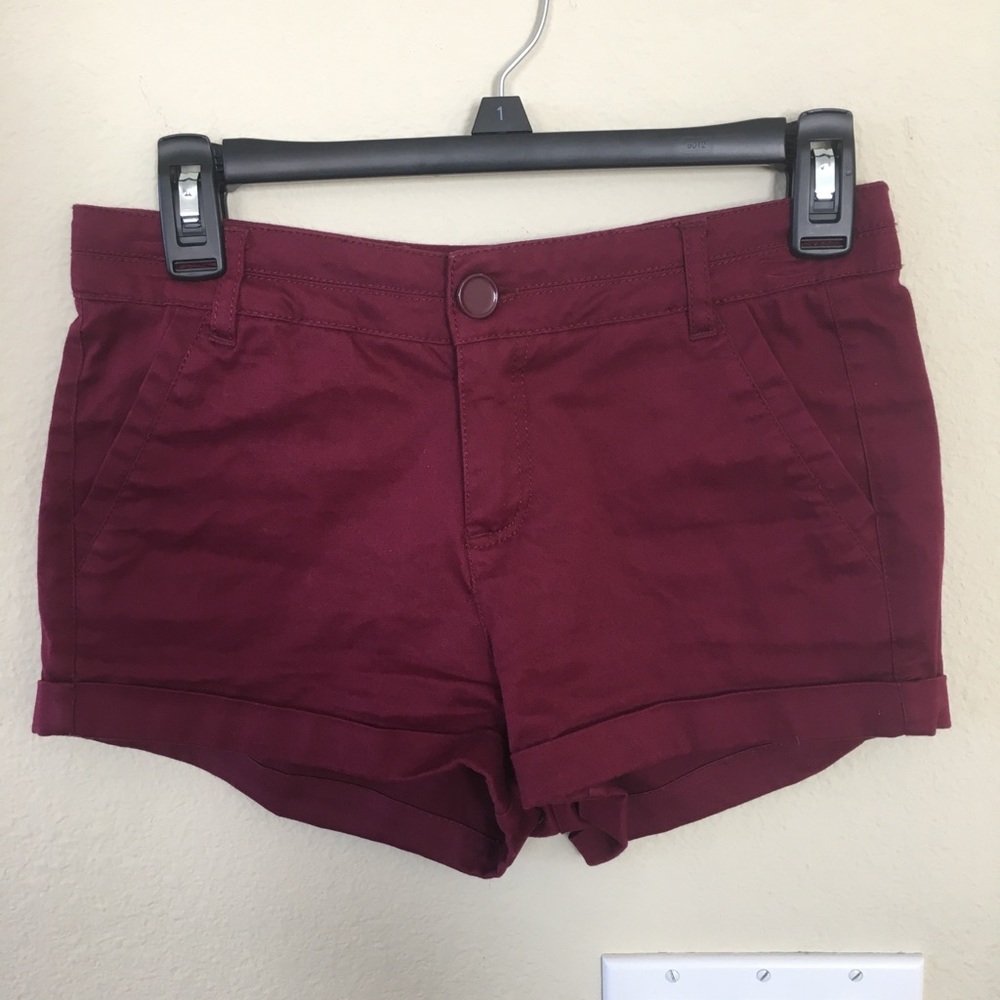 ❤️BURGUNDY SHORT SHORTS COMFORTABLE TRENDY